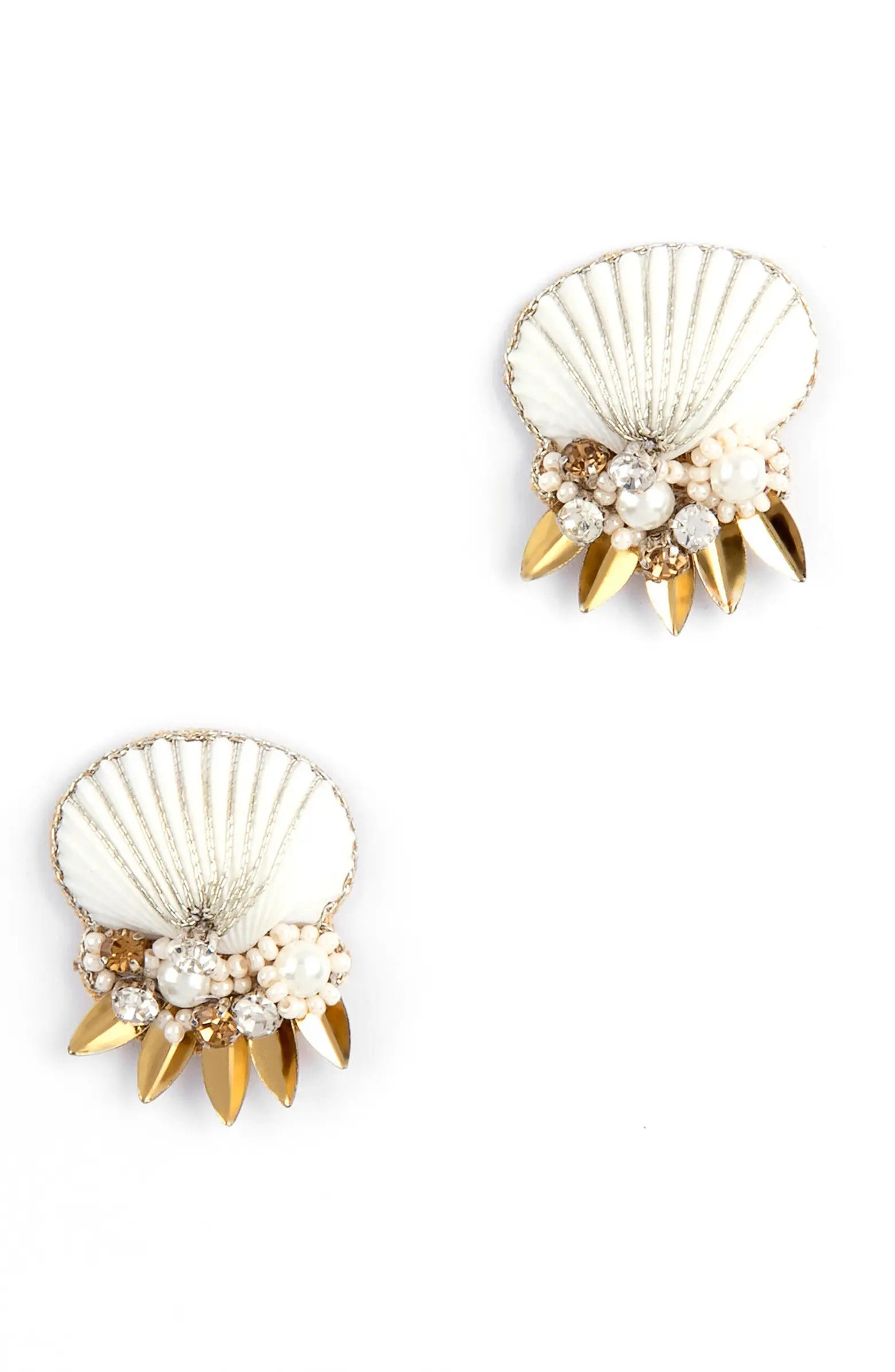 Deepa Gurnani Tahiti Shell Earrings | Nordstrom | Nordstrom