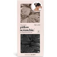 Kitsch Satin Pillow Scrunchie - Charcoal/Gold | Lookfantastic US