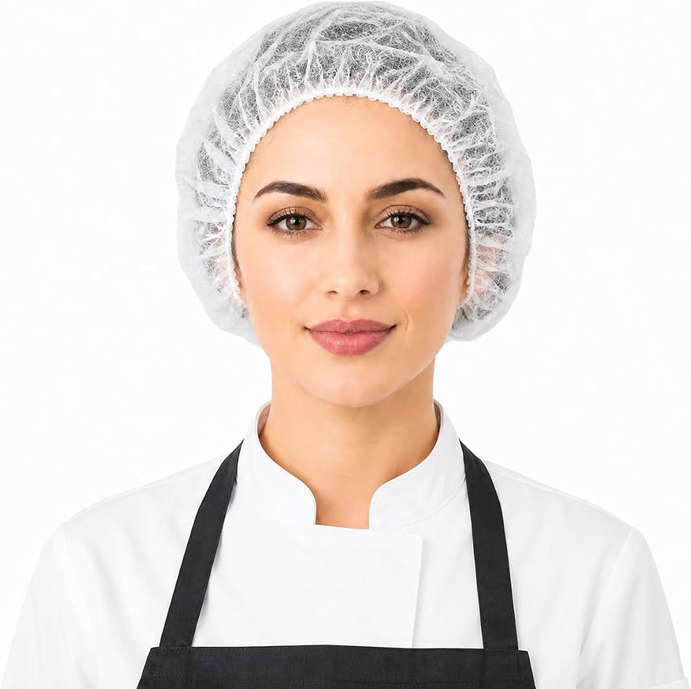 Disposable Bouffant Caps, 21inches Hair Net, Elastic Dust Cap for Food Service, Cooking, Salon,Sp... | Amazon (US)