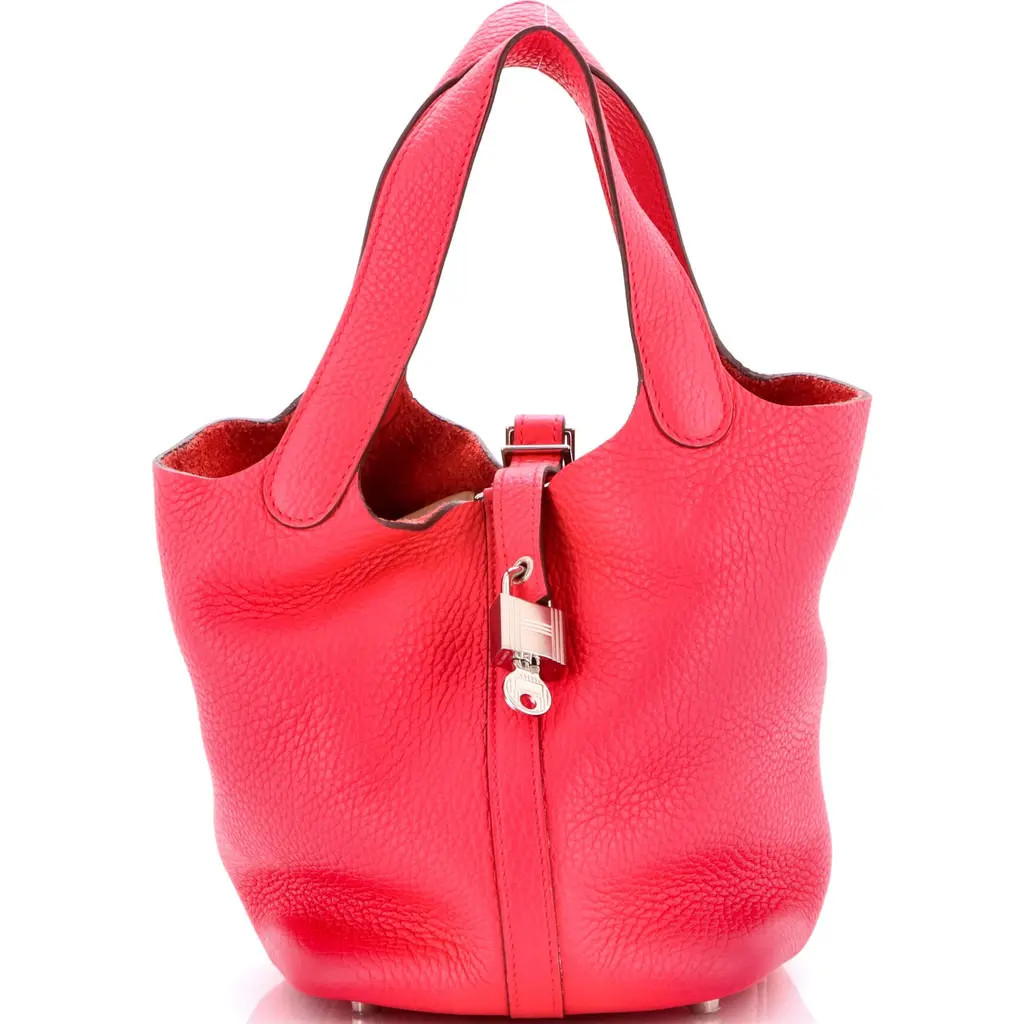 Pre-Owned Hermes Picotin Lock Bag Clemence PM in Rose Mexico at Nordstrom, Size X-Small | Nordstrom