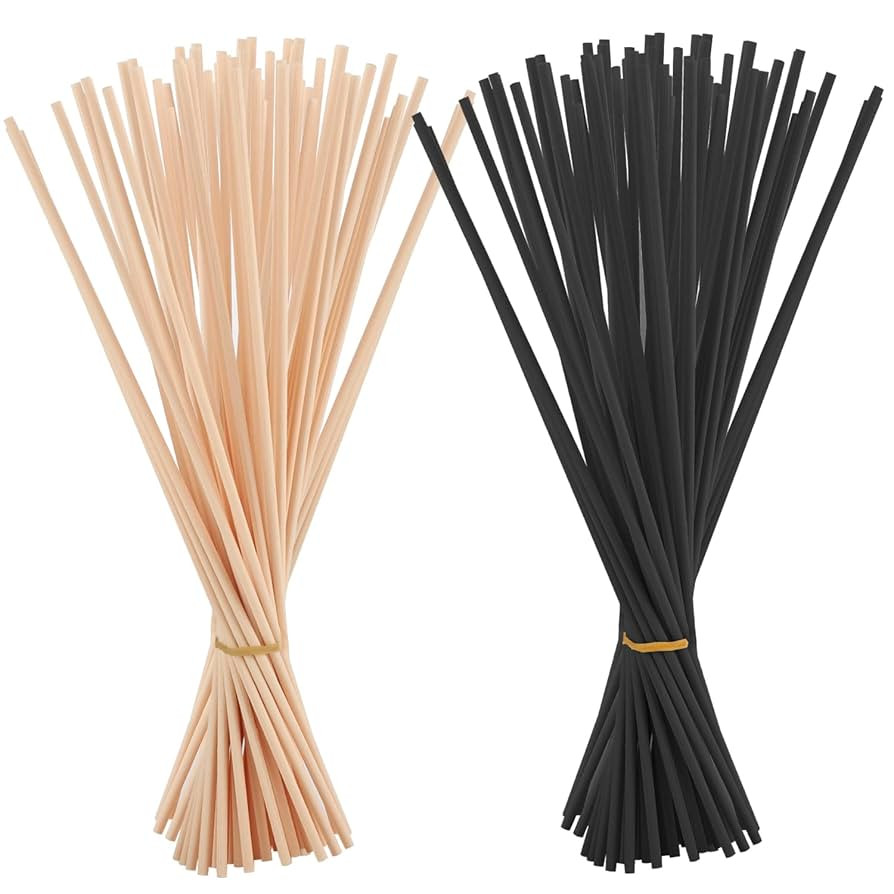 Pack of 100 Rattan Sticks for Room Fragrance, 20 cm x 3 mm Diffuser Sticks, Rattan Reed Fibre, Ar... | Amazon (DE)