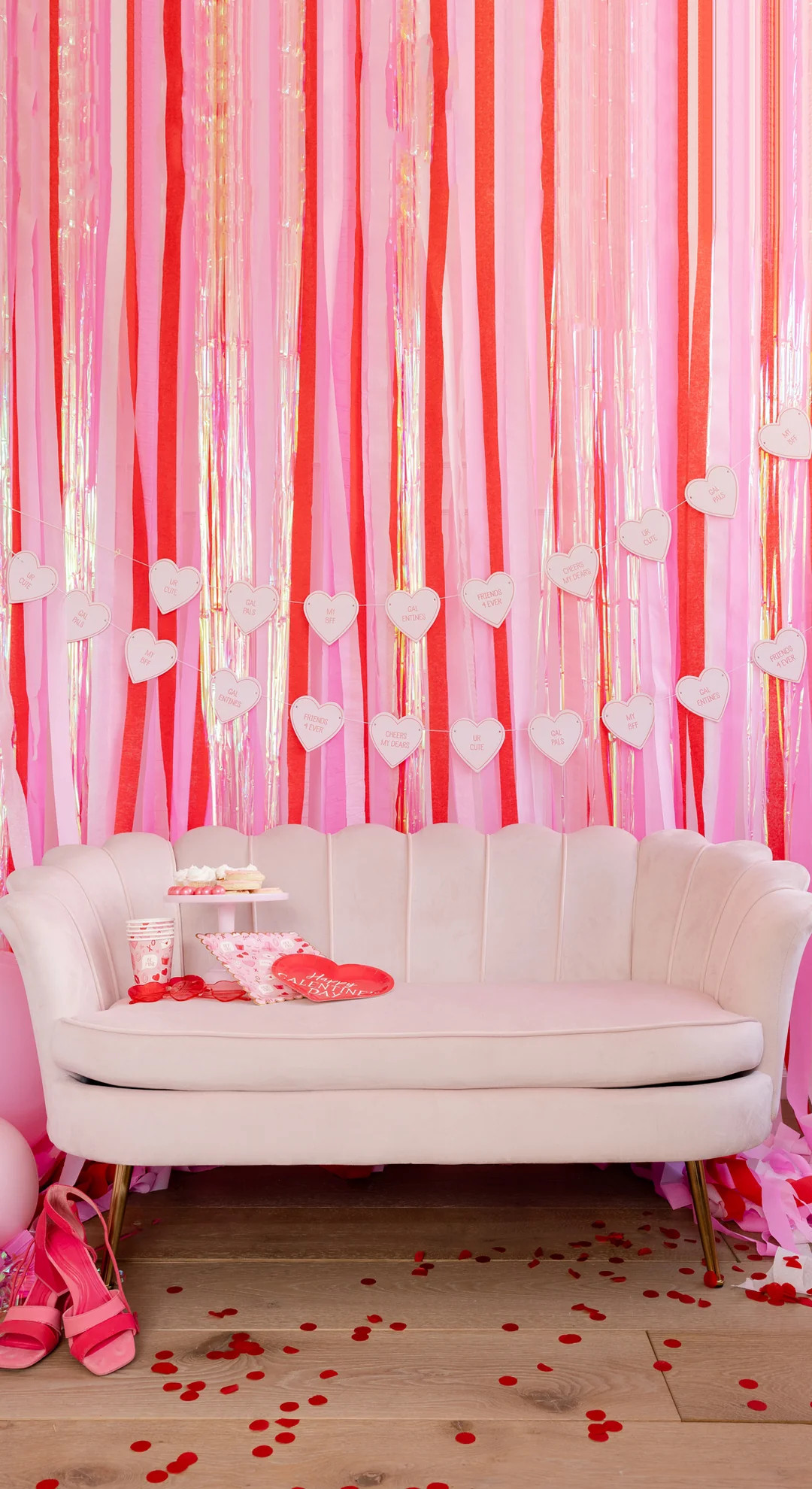 Valentine Scatter Square Paper Plate | My Mind's Eye