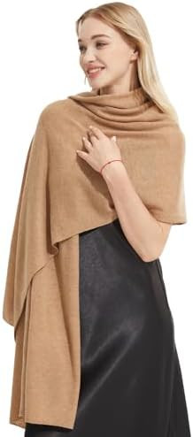 Luxury Cashmere Shawl and Wrap for Women, All-Season Pashmina Scarf Travel Blanket Large Cashmere... | Amazon (US)