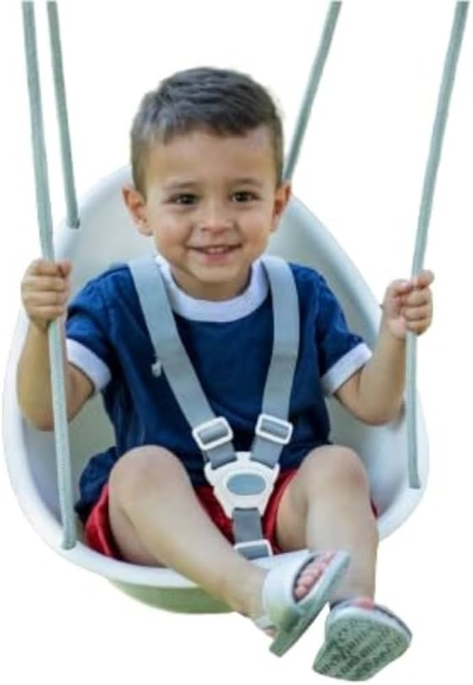 Swurfer Coconut Toddler Swing – Comfy Baby Swing Outdoor, 3- Point Adjustable Safety Harness, S... | Amazon (US)