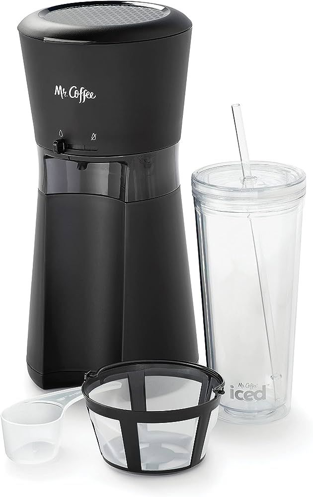 Mr. Coffee Iced Coffee Maker, Single Serve Machine with 22-Ounce Tumbler and Reusable Coffee Filt... | Amazon (US)