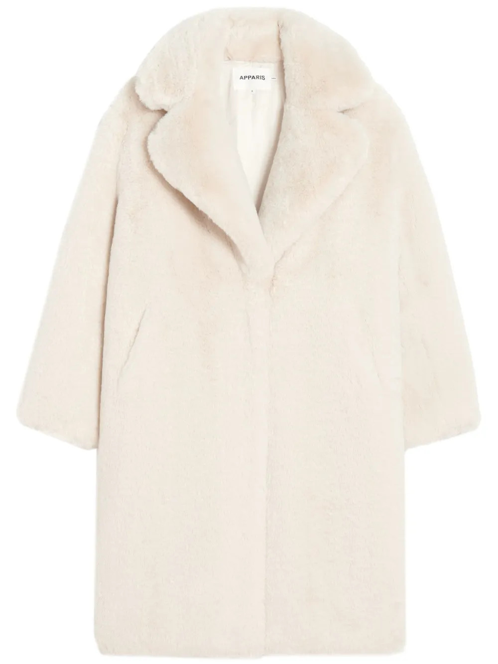 Steffi wide-lapels faux-fur coat | Farfetch Global