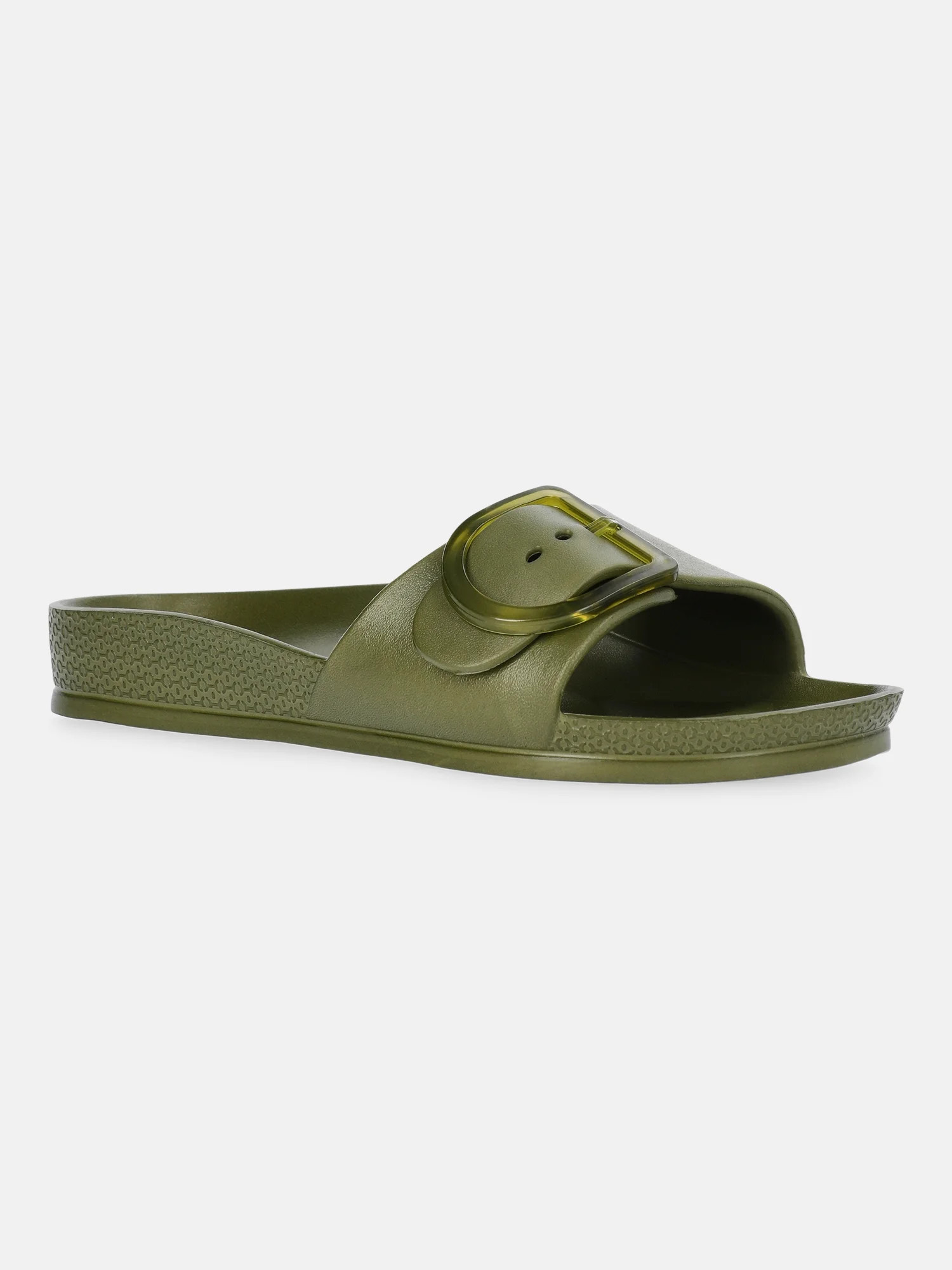 Time and Tru Women's One Buckle EVA Sandals | Walmart (US)