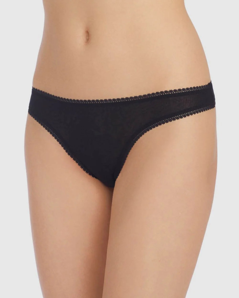 Gossamer Mesh Hip G Thong Underwear - Black | On Gossamer