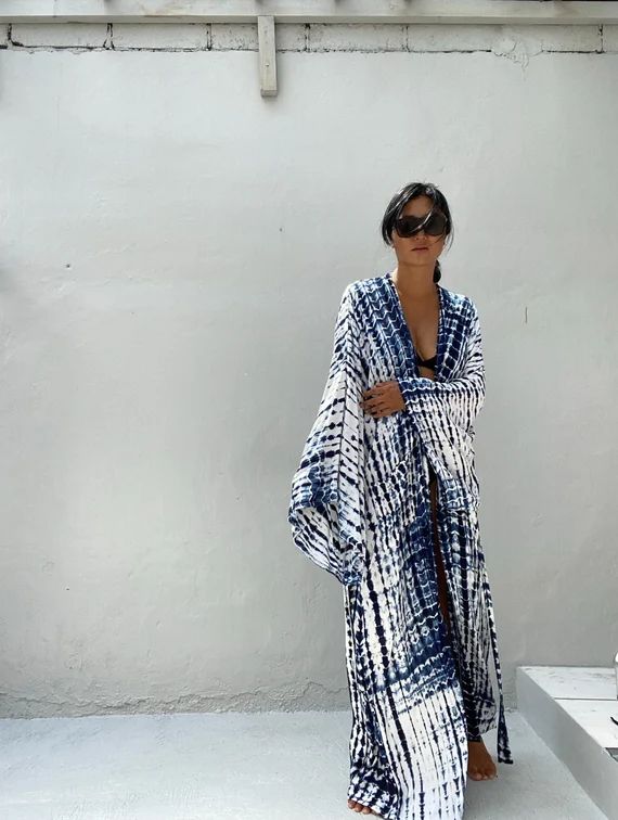 Lkb23/oversized Length Long Kimono Robe Summerunisex | Etsy | Etsy (US)