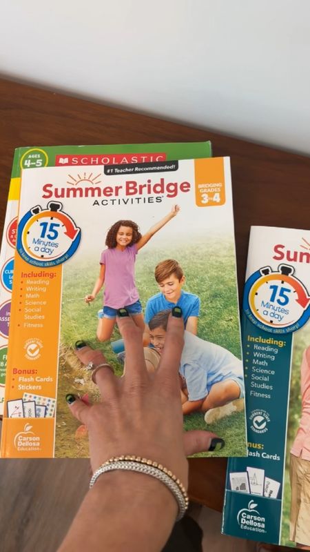 Kids lose 20% of what they learn in school over summer. It’s called “summer slump.” Keep those brains braining 🧠 with just 15 min of these workbooks a day. They cover a little bit of everything and I love Summer Bridge for 3rd grade and up, and Brain Quest or Scholiast for younger kiddos.

#LTKSeasonal #LTKKids #LTKFamily