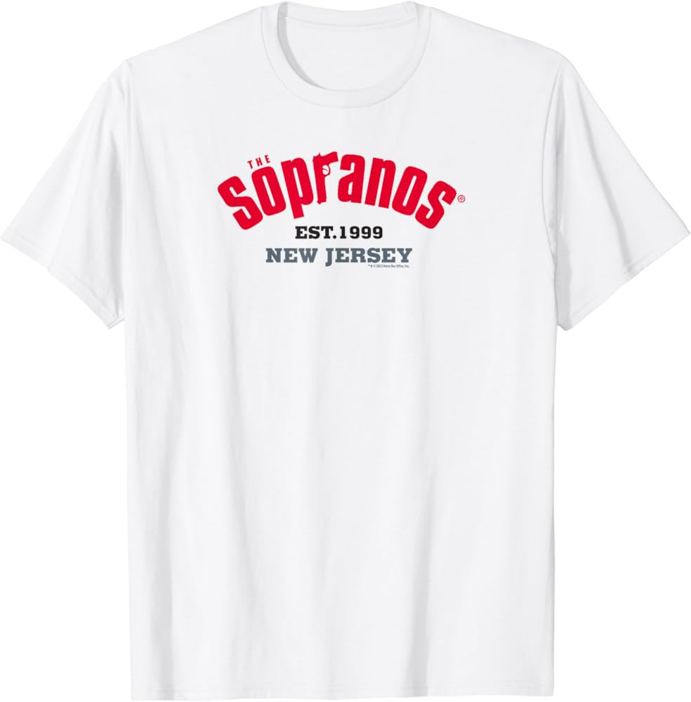 The Sopranos 1999 New Jersey Adult T-Shirt | Amazon (US)