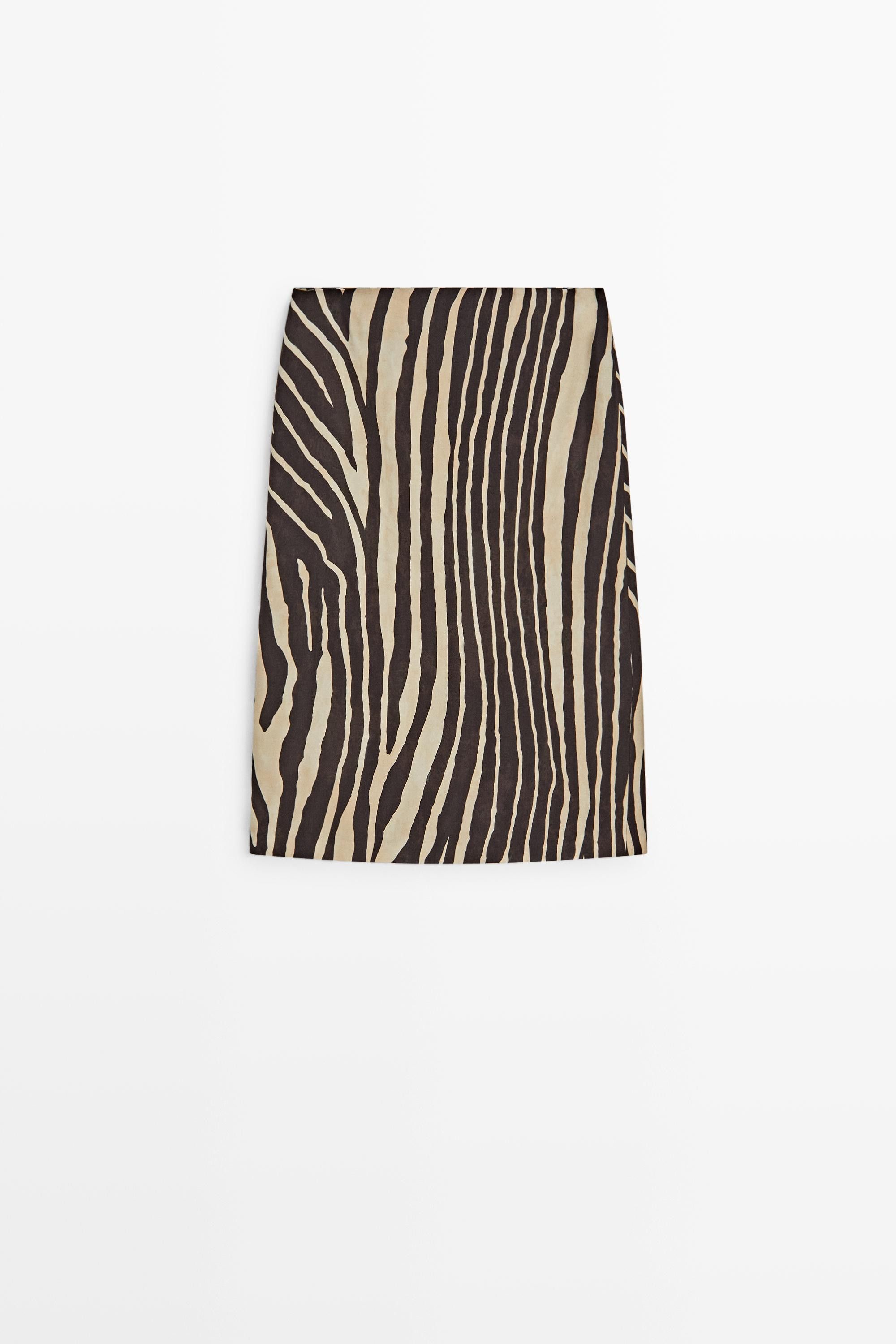 Flowing tube mini skirt | Massimo Dutti UK
