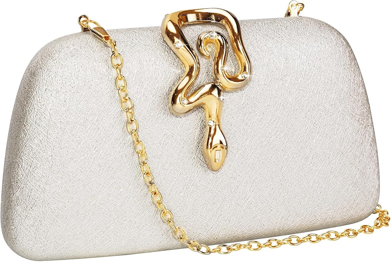 Glitter Clutch Purse for Women – Elegant & Dazzling Evening Bag, Sparkly Handbag for Magical We... | Amazon (US)