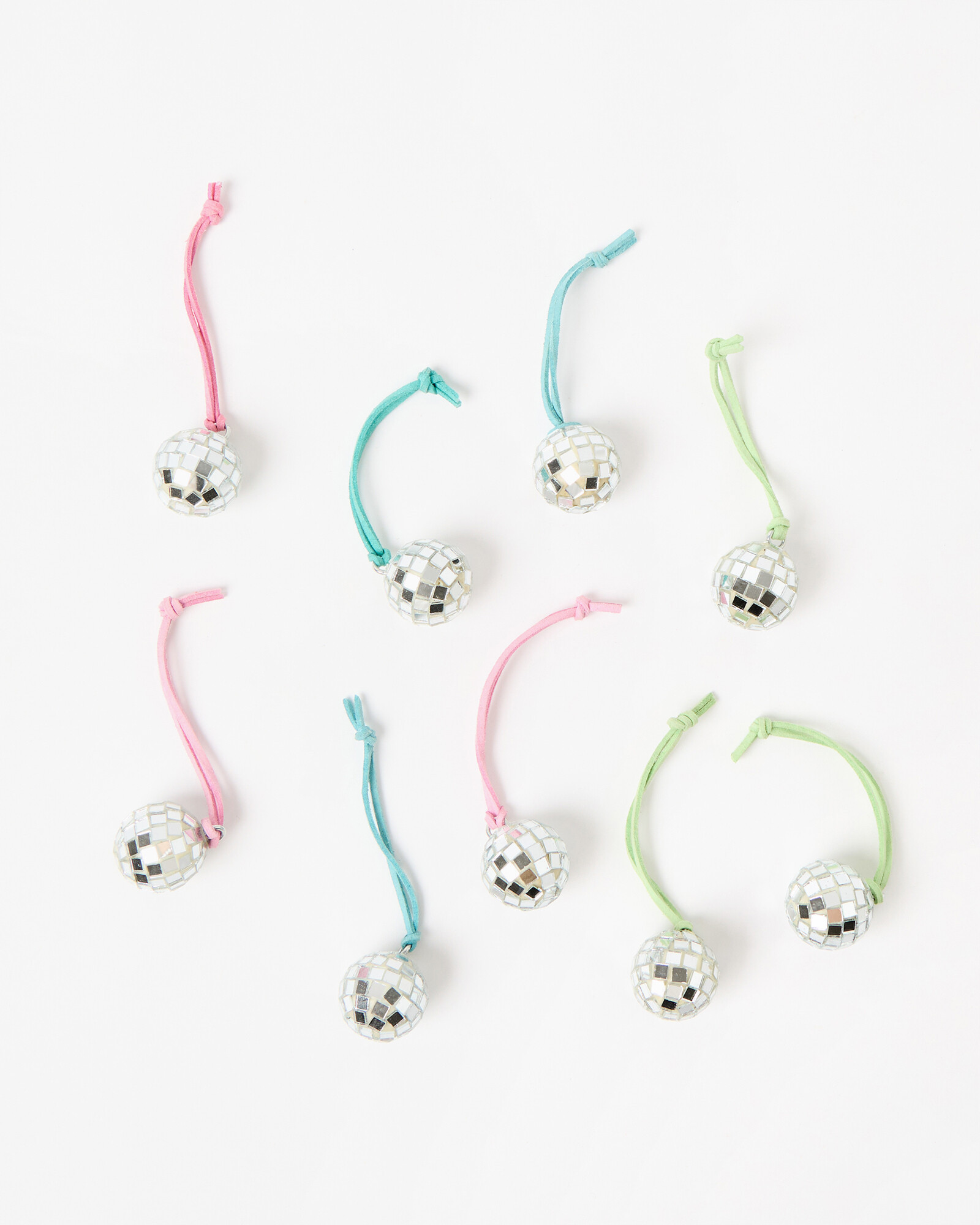 Silver Disco Ball Mini Christmas Baubles Set of Nine | Oliver Bonas | Oliver Bonas (Global)