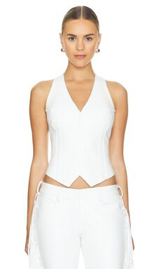 Norma Kamali Simple Vest in Snow White from Revolve.com | Revolve Clothing (Global)