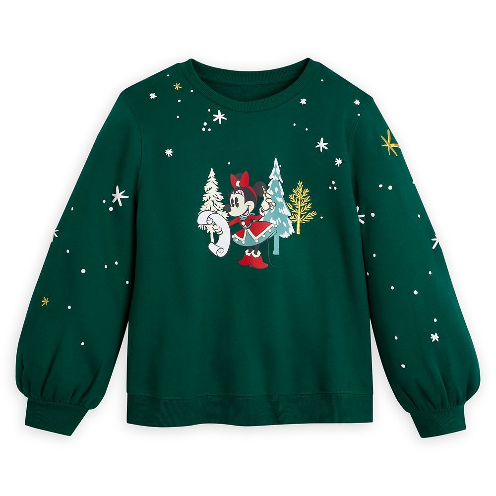 Minnie Mouse Holiday Pullover Sweatshirt for Women | Disney Store