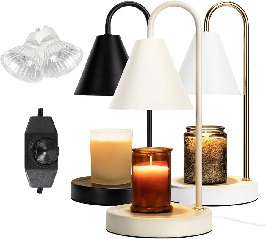 Candle Warmer Lamp,Electric Candle Warmer with Dimmable Light,Scented Wax Melter,No Smoke,Compati... | Amazon (US)