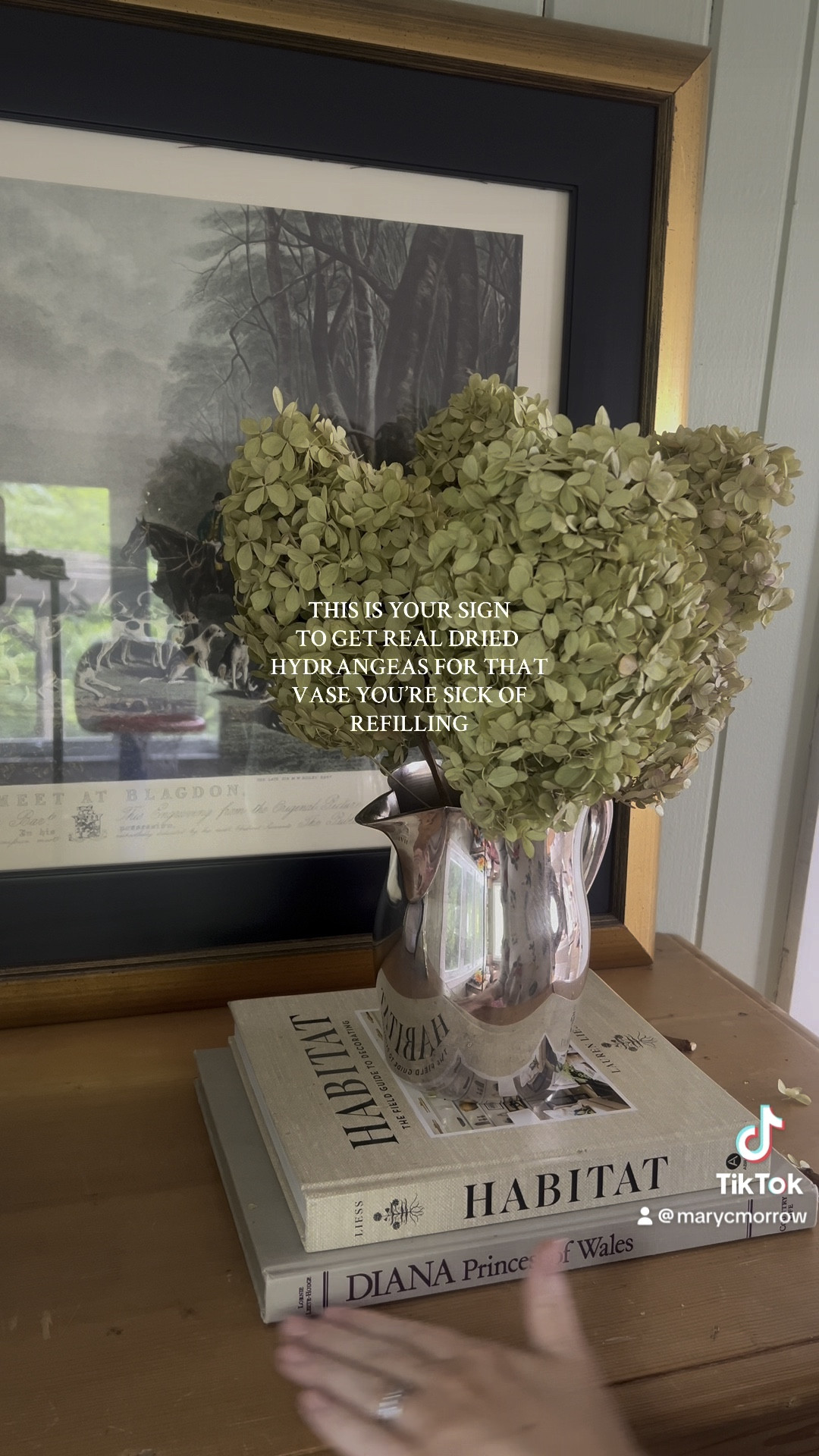 Dried hydrangeas from Etsy!