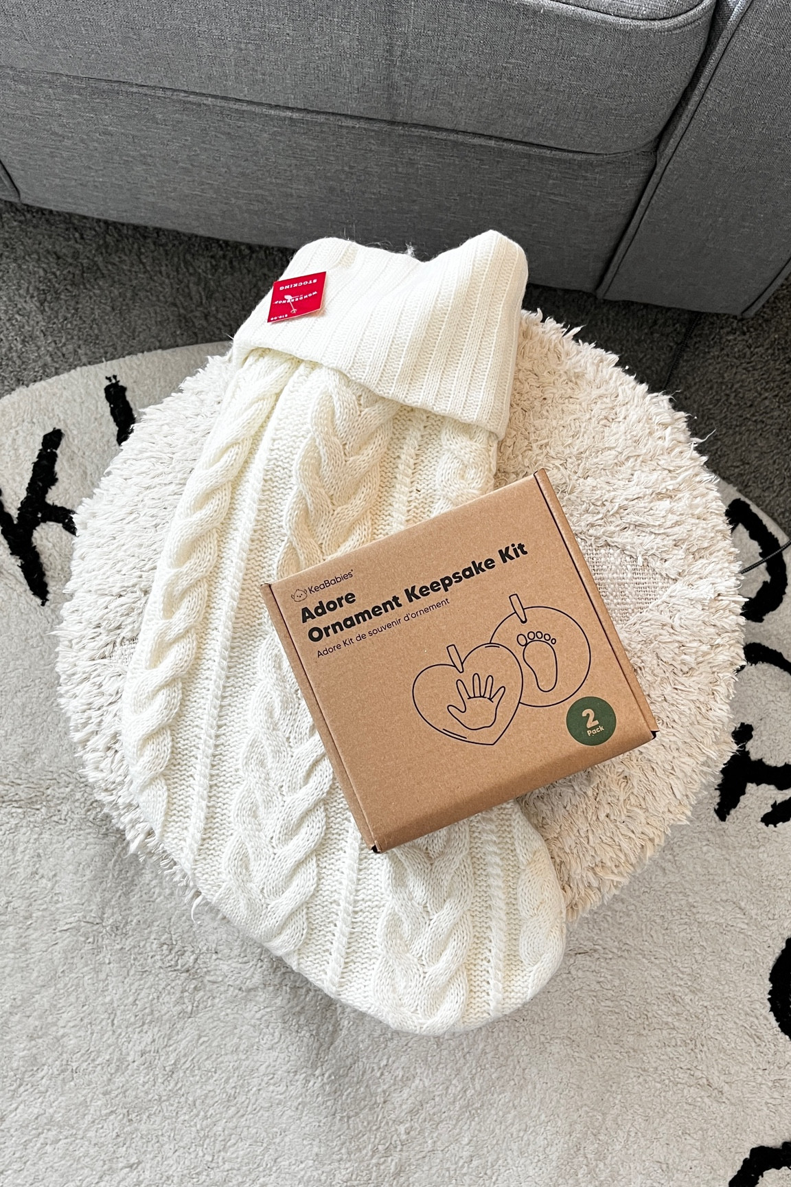 Love this knitted Christmas stocking — we got ours custom embroidered with our initials — so fun! And this adore custom handprint ornament is a great keepsake too 🤍

#LTKSeasonal #LTKbaby #LTKbump