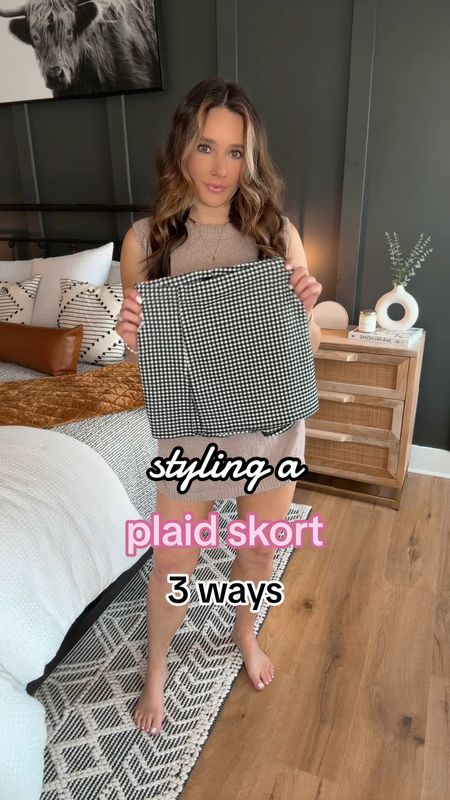 Styling a Plaid Skort 3 Ways 🖤🤍

this skort is a pull on style (no zipper! 🙌🏼) and is so, so stretchy! I sized up one to size medium for some extra length in the back. You could easily style it for brunch, date night or even running errands! 👏🏼

plaid skort | mini skort | black and white plaid skort | outfit ideas | summer outfits | summer fashion | spring outfits | spring fashion | casual outfit ideas 


#LTKFindsUnder100 #LTKStyleTip #LTKFindsUnder50