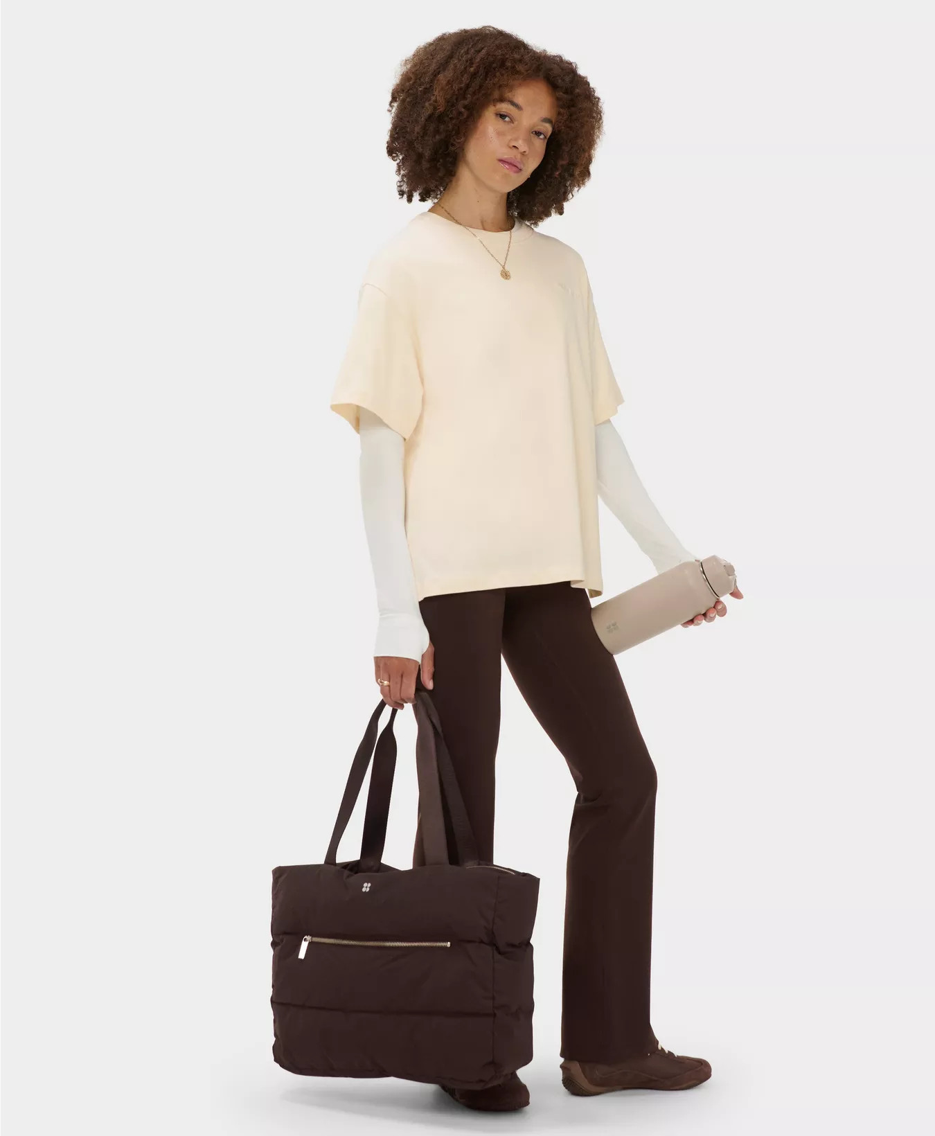 Sweaty Betty Short Sleeve T-Shirt - Ecru Beige | Women's T-Shirts | Sweaty Betty | Sweaty Betty UK