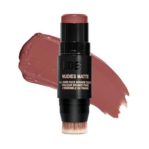 Nudestix Nudies Bronze All Over Matte Bronzing Stick – 3-in-1 Cream Bronzer for Cheeks, Eyes & Lips with Built-In Brush | Natural Contour & Sun-Kissed Glow | Sunkissed Cool | Amazon (US)