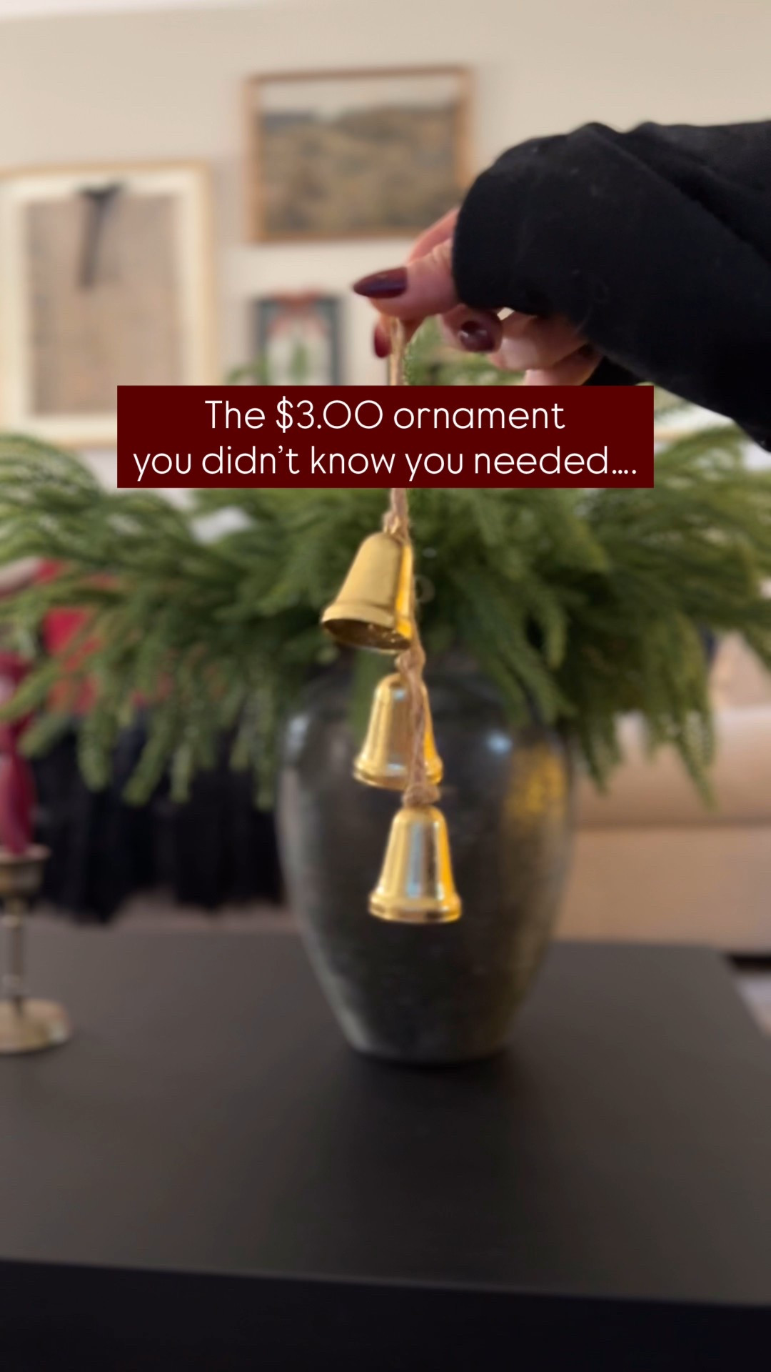 The best $3 spent! 🔔♥️🎄
This $3 bell cluster ornament is perfect for really anything! 🔔 I hang it on vases, garland, swags! Total must for the Christmas season! 🎄✨♥️

Gimme all the bows and bells! 🤗🤭🔔🎀


#LTKHome #LTKSeasonal #LTKHoliday