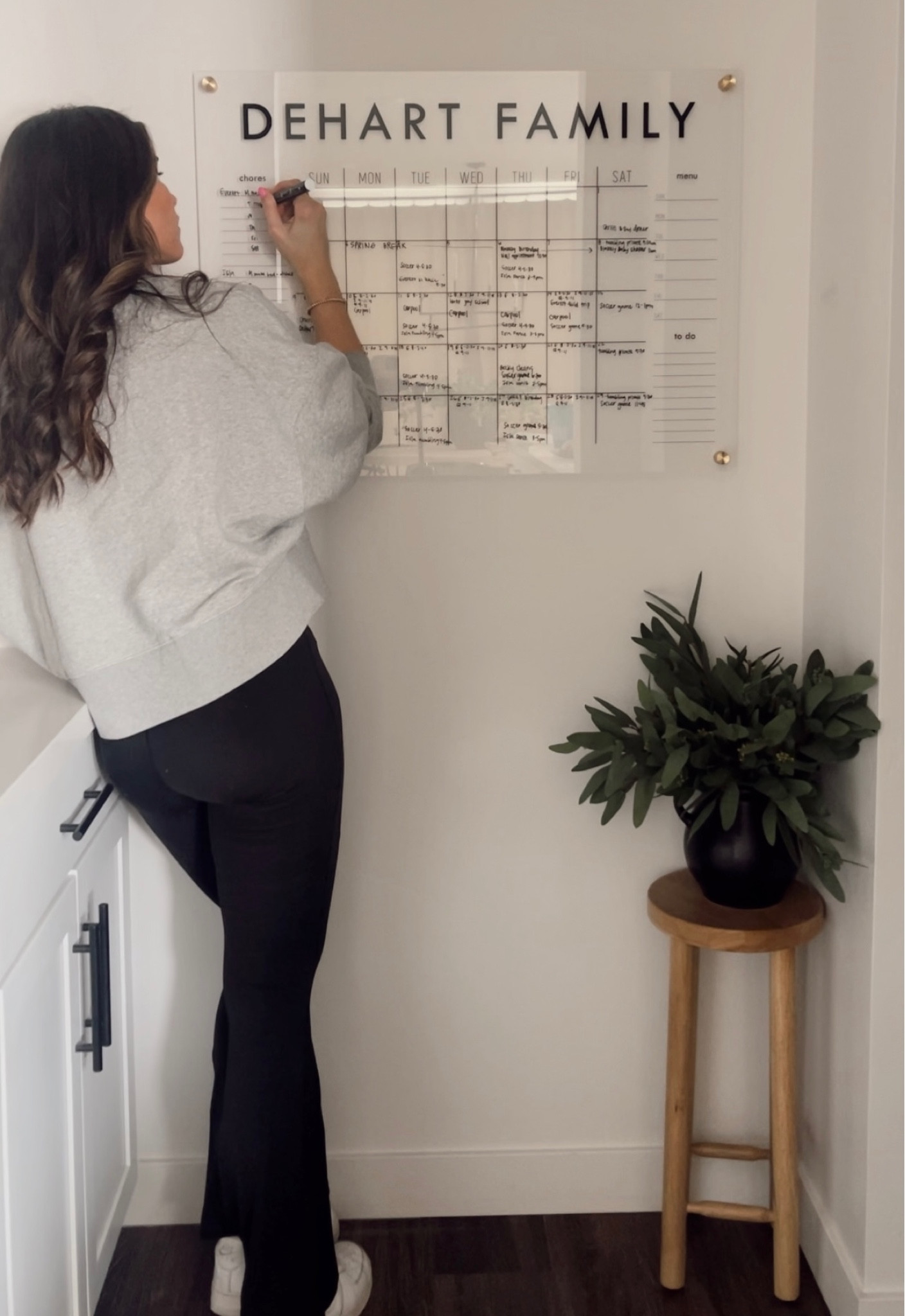 I love this new acrylic calendar in our pantry. I’m a person that loves a good physical calendar. Family calendar, planning, schedule, pantry, butlers pantry 

#LTKhome