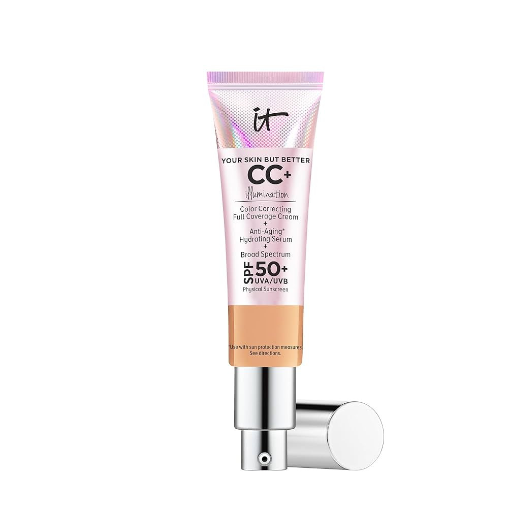IT Cosmetics CC+ Cream Illumination - Radiant Full Coverage Foundation With SPF 50+, Color Correc... | Amazon (US)