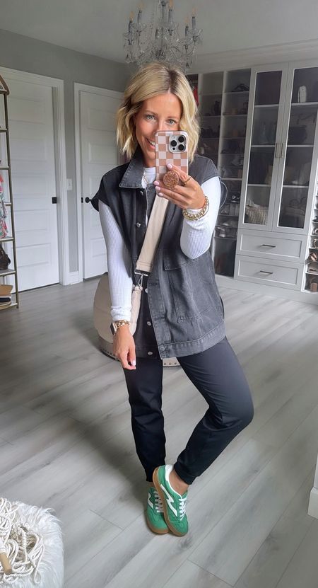 Causal OOTD for this cold Saturday!!! Where did spring go?!
Vest small
Tee medium
Joggers small
Shoes TTS

#LTKstyletip #LTKfindsunder100 #LTKfindsunder50
