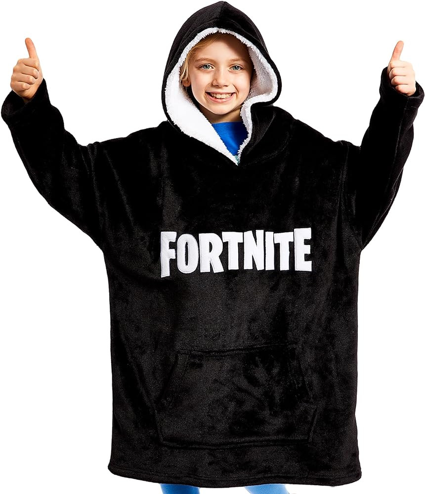 Fortnite Blanket Hoodie Gifts for Boys Teens, Oversized Fleece Pullover with Sherpa-Lined Hood, W... | Amazon (US)