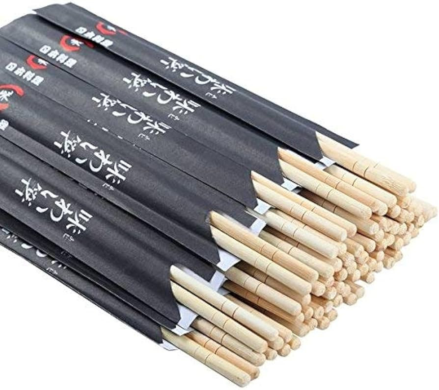 Disposable Chopsticks Pack of 40 Pair, 9" Japanese Style Sleeved Sushi Chopsticks by Gmark GM1038... | Amazon (US)