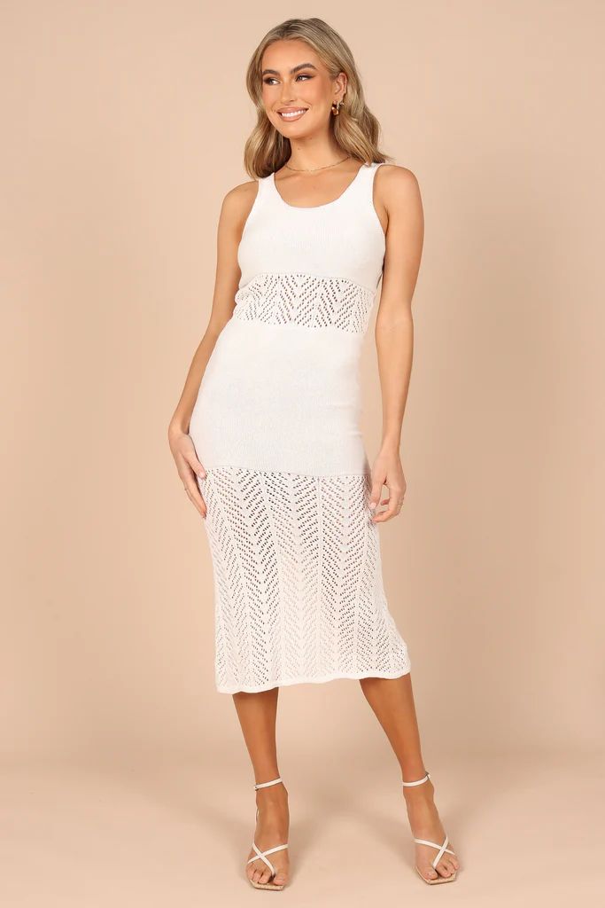 Ateia Knit Maxi Dress - White | Petal & Pup (US)