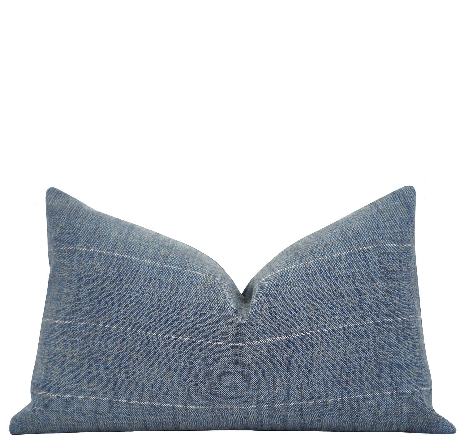 Rockville Denim Stripe Pillow | Land of Pillows