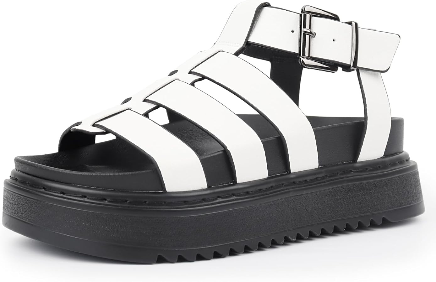 Women's Platform Sandals Ankle Strap Casual Summer Sandals for Women Lightweight Open Toe Shoes f... | Amazon (US)