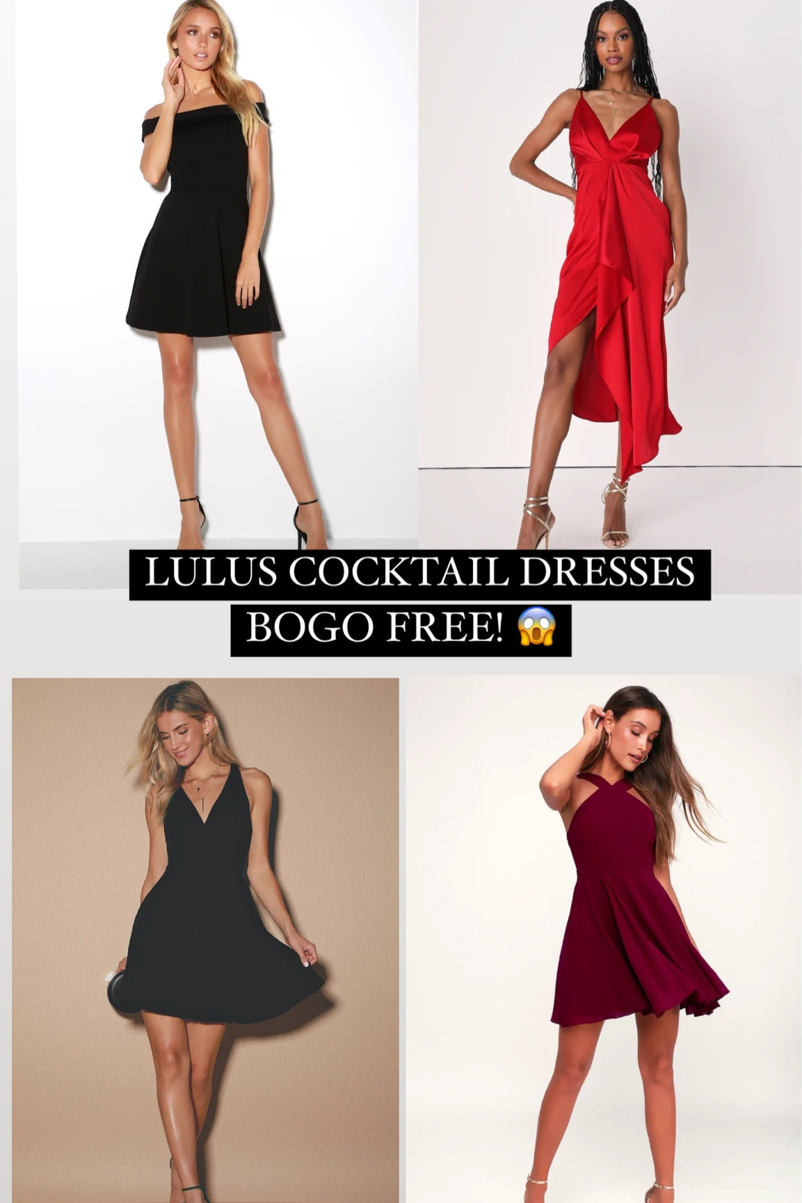 Lulus cocktail dresses are BOGO FREE!😱😱

#LTKwedding #LTKFind #LTKunder50