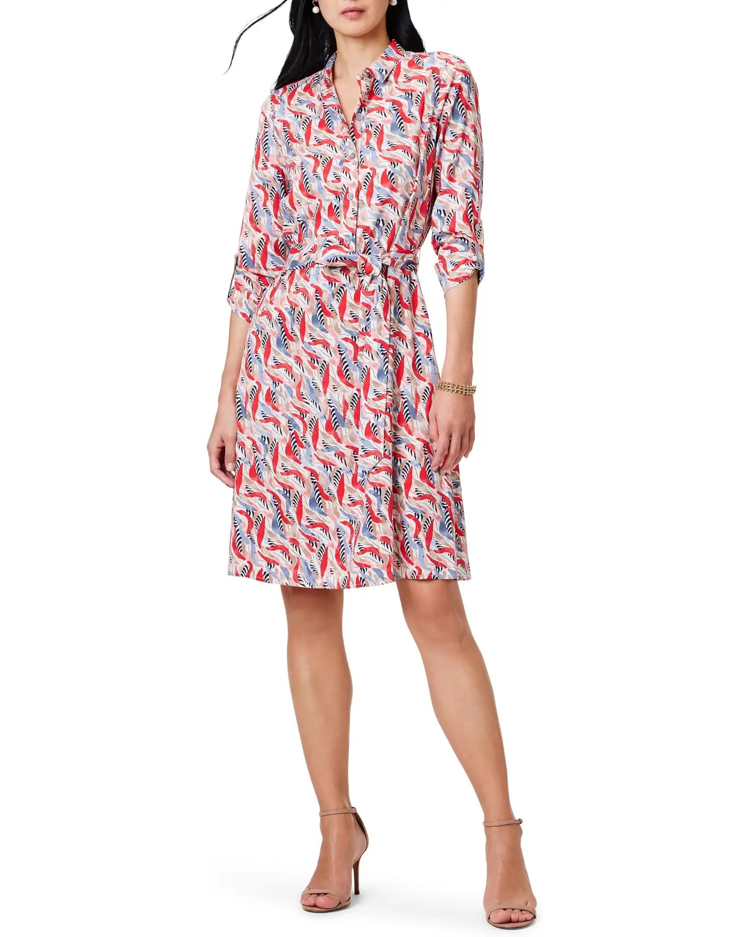 NIC+ZOE Coral Waves Live In Shirt Dress | Zappos
