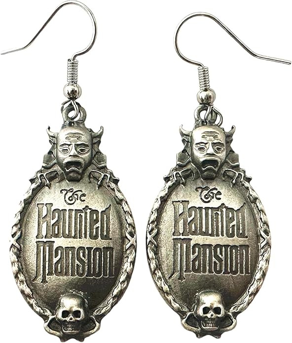 Haunted Manson Earrings Metal Original Design Cosplay Horror Earrings Gifts for Men and Women | Amazon (US)