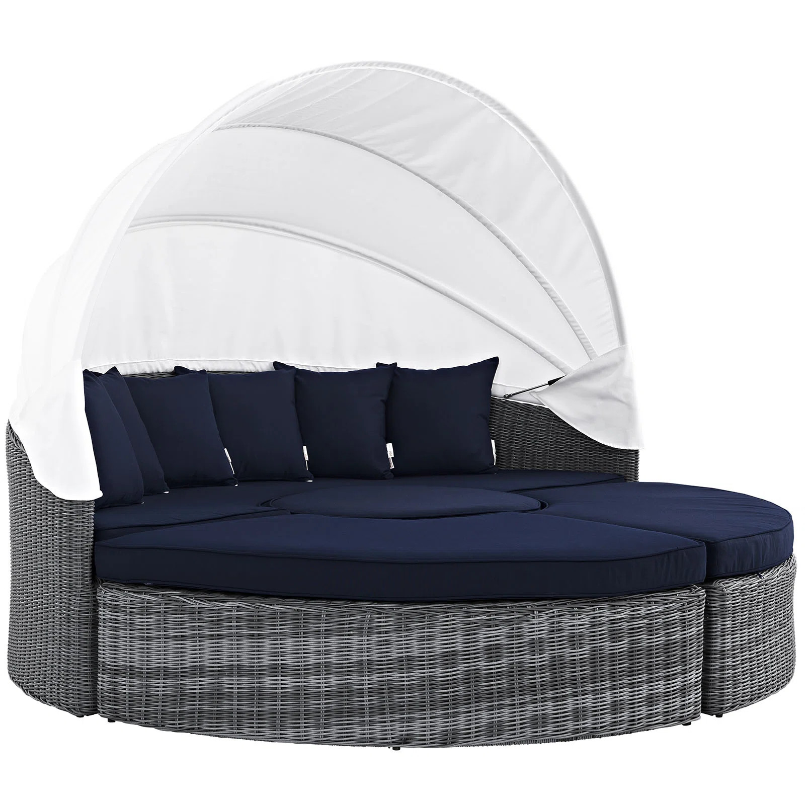 Modway Invite Canopy Outdoor Patio Sunbrella Daybed | Wayfair North America
