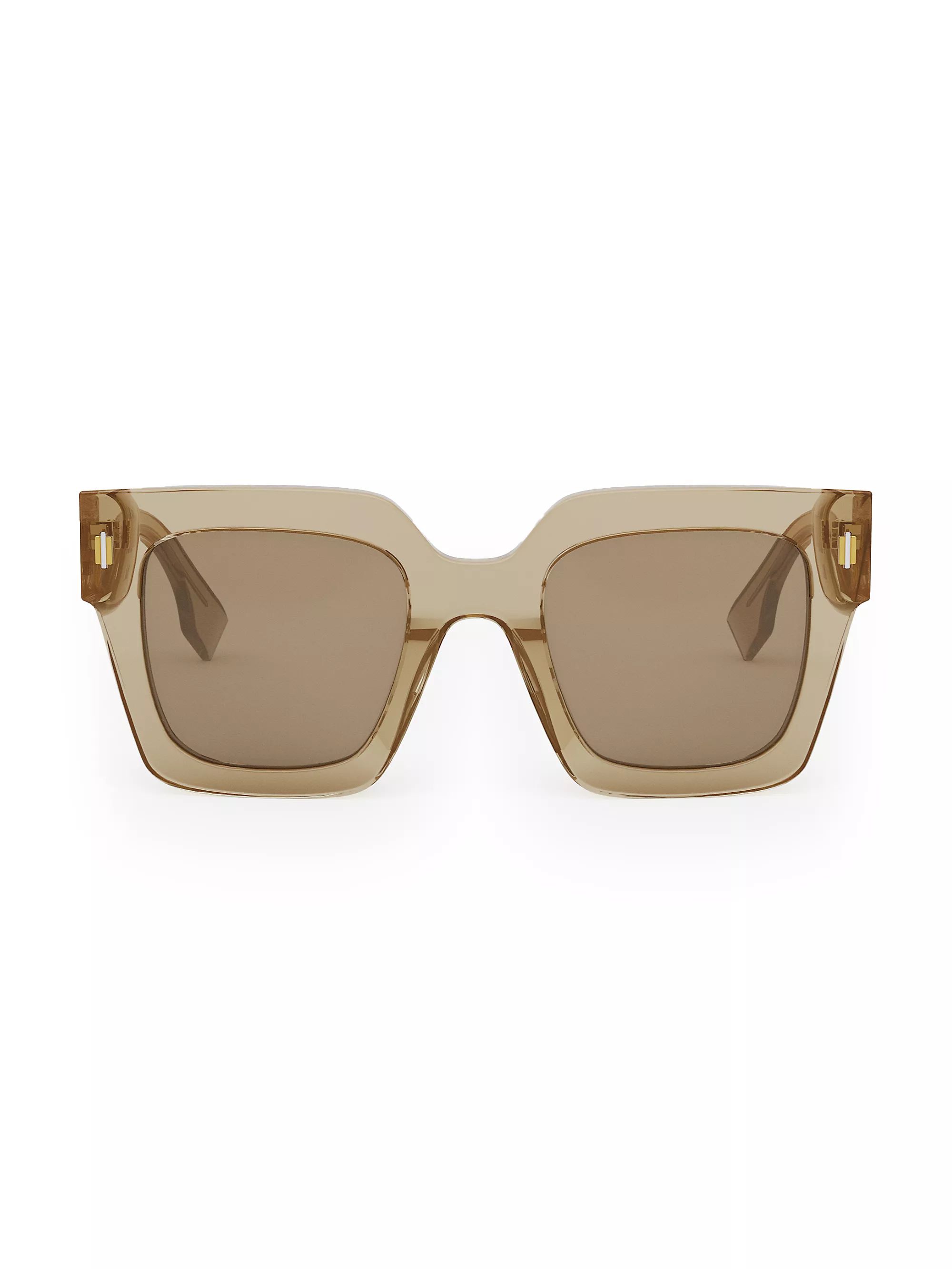 Fendi Roma 50MM Square Sunglasses | Saks Fifth Avenue