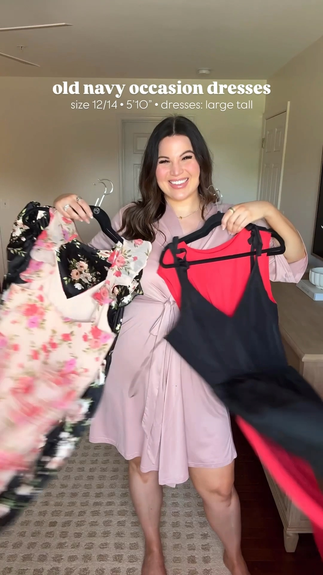 Old navy just released special occasion / wedding guest dresses in their new line called the Occasion! All very affordable prices + wow they are good! I did all dresses in either a size large tall or 14 tall (my usual size) and they fit perfectly! 

The short black dress for me was the only miss - great length/fit/style but material for me wasn’t my fav. 

Pink - 14 reg 
Black floral - large tall 
Coral - large tall 
Black - large tall 


Wedding guest dresses, wedding guest, special occasion dress, affordable wedding guest, affordable dress, old navy, old navy style, old navy dress, midsize dress, old navy haul, dress haul, wedding guest dress haul, size 12, size 14, size large, tall women’s style, tall women fashion



#LTKWatchNow #LTKWedding #LTKMidsize