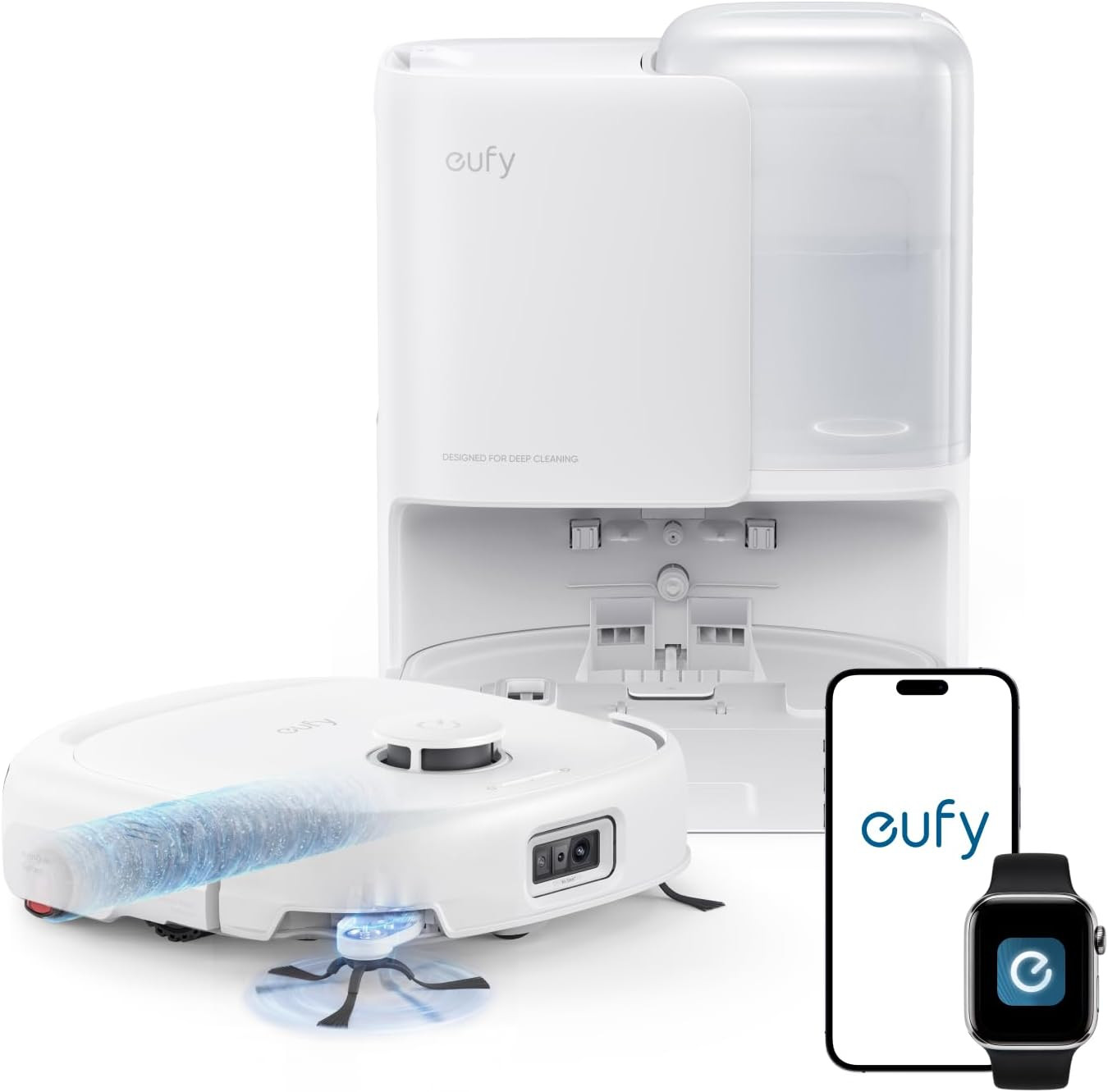 eufy E25 Robot Vacuum and Mop Combo, 20,000 Pa, HydroJet Roller Mop | Amazon (US)