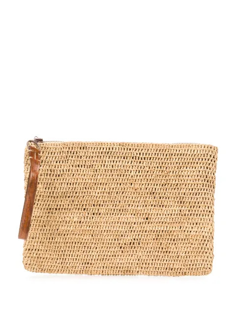 Clutch com trama e zíper | Farfetch (BR)