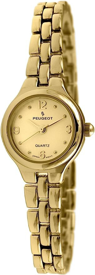 Peugeot Women's Petite Round Wrist Watch with Link Bracelet | Amazon (US)