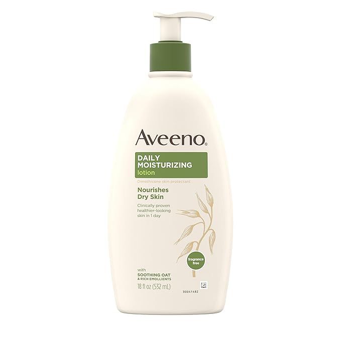 Aveeno Active Naturals Daily Moisturizing Lotion, 18 Ounce | Amazon (US)