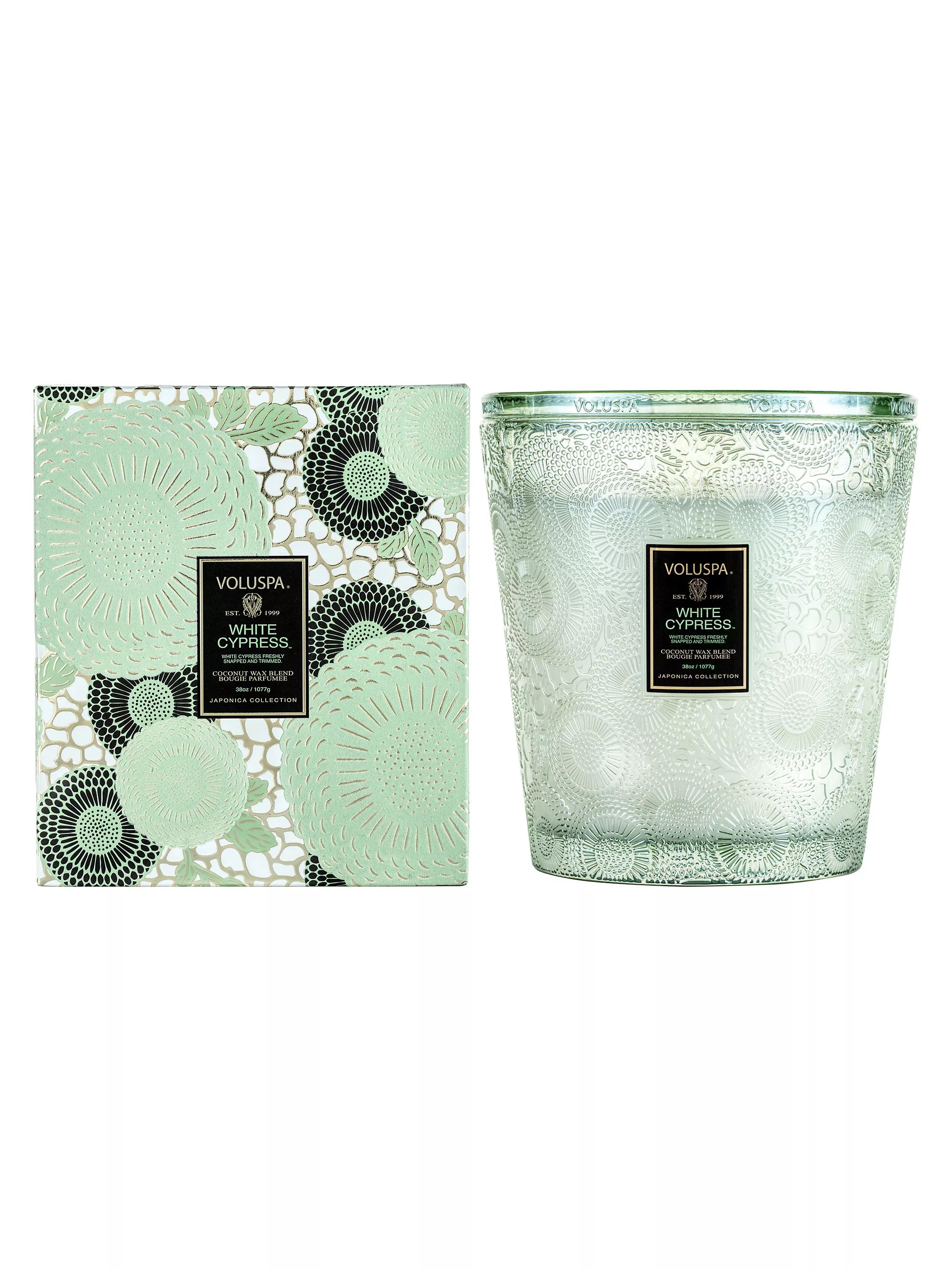 White Cypress 3-Wick Hearth Candle | Saks Fifth Avenue