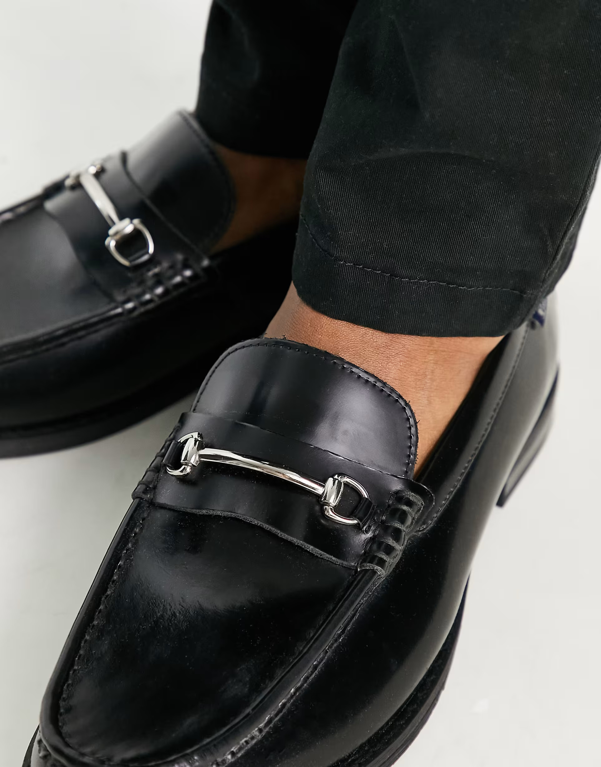 Ben Sherman leather snaffle loafers in burgundy | ASOS (Global)