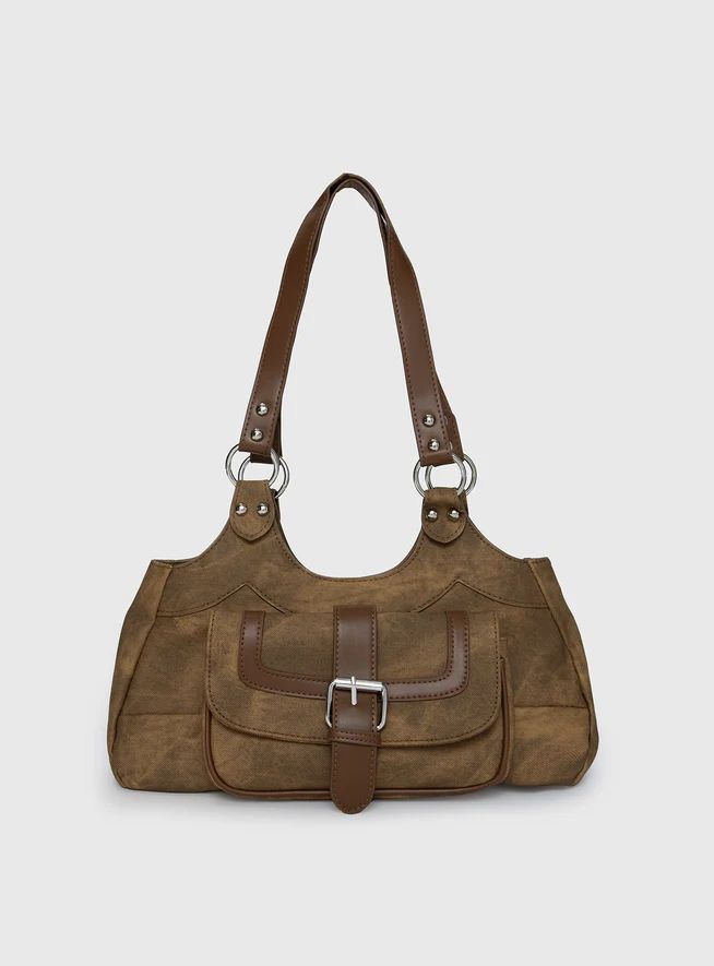 Airlea Shoulder Bag Brown | Princess Polly US