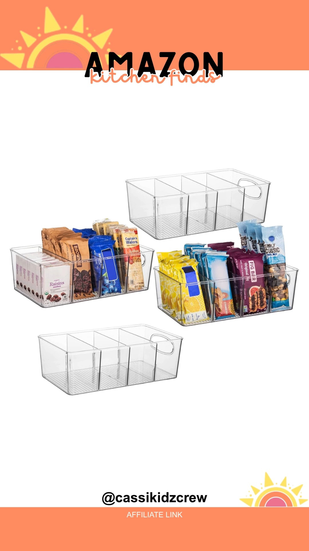 ClearSpace pantry bins with removable dividers keep snacks, spices, and essentials neatly organized. Storage feels smarter, cleaner, and way more satisfying when everything has its place 🥳🗂️✨  

#pantryorganization #storagebins #kitchenorganization #homeessentials #clearspace #organizingtips #kitchenstorage #declutter #homefinds #organizationhacks 

 #LTKfoodie #LTKHome #LTKSaleAlert