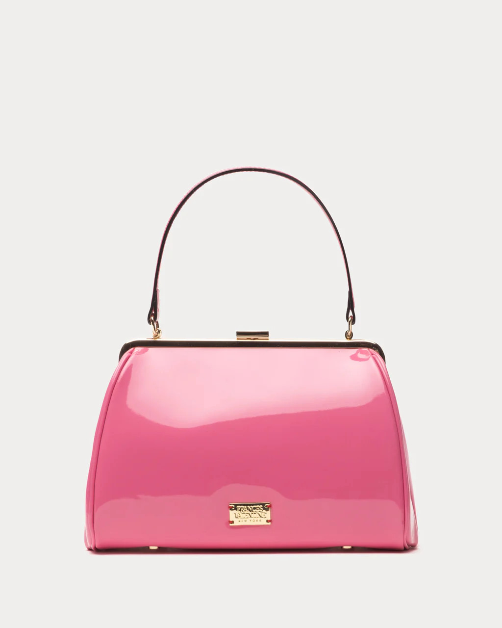 Frances Frame Bag Patent Leather Pink | Frances Valentine